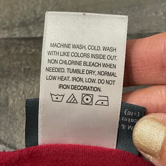 Harry Potter Red Raglan Sleeve Crew Neck Squad Goals Graphic T-Shirt Girls sz XL - Picture 7 of 8